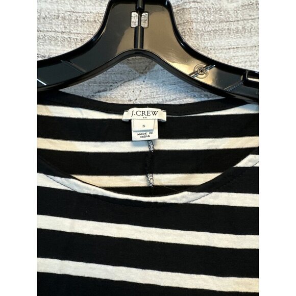 J.Crew Ruffled Bell Sleeved Striped T-shirt Dress Size S - Picture 3 of 4